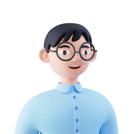 Smart Boy  3D Icon