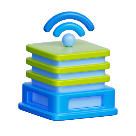 Smart Building  3D Icon