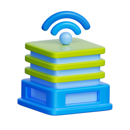 Smart Building  3D Icon