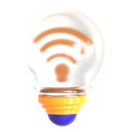 Smart Bulb  3D Icon