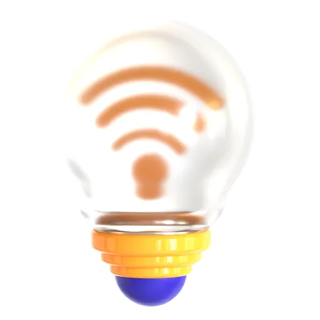 Smart Bulb  3D Icon