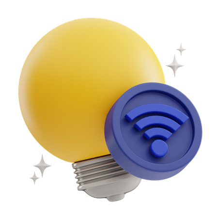 Smart Bulb  3D Icon