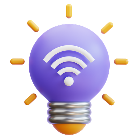 Smart Bulb  3D Icon