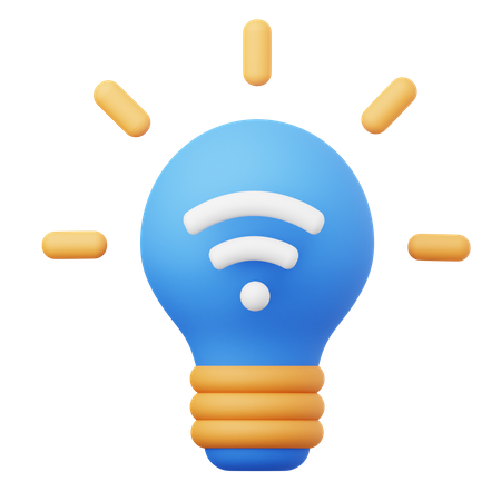 Smart Bulb  3D Icon