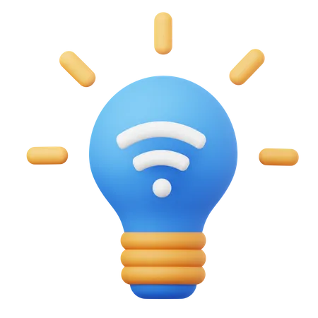 Smart Bulb  3D Icon