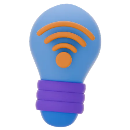 Smart Bulb  3D Icon