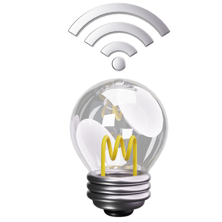 Smart Bulb  3D Icon