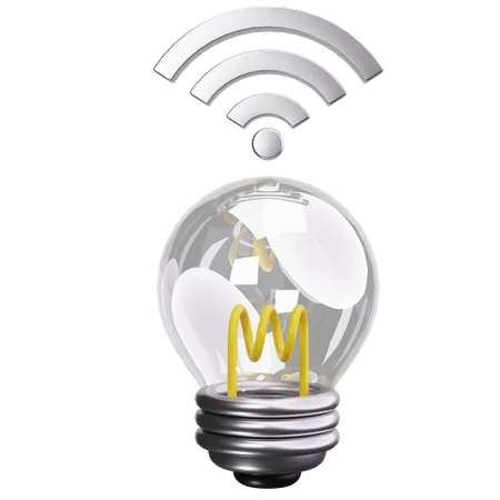 Smart Bulb  3D Icon