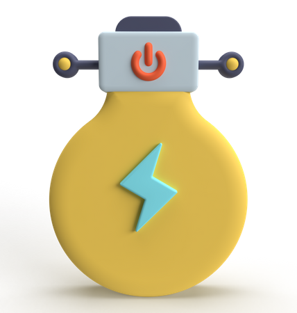 Smart Bulb  3D Icon