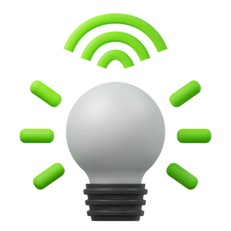 Smart Bulb  3D Icon