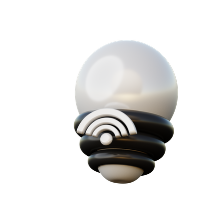 Smart Bulb  3D Illustration