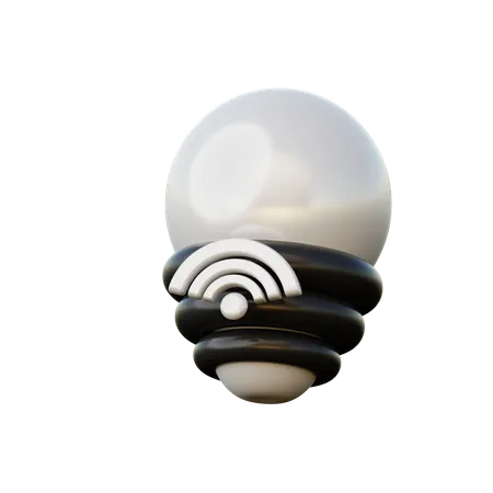 Smart Bulb 3D Illustration