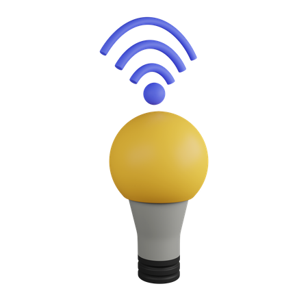 Smart Bulb  3D Icon
