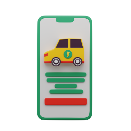 Smart Car App  3D Icon