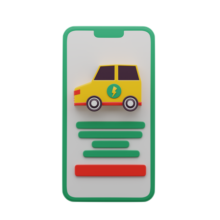 Smart Car App 3D Icon