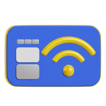 Smart Card  3D Icon