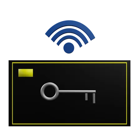 Smart Card Key  3D Icon