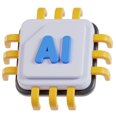 Smart Chip  3D Icon