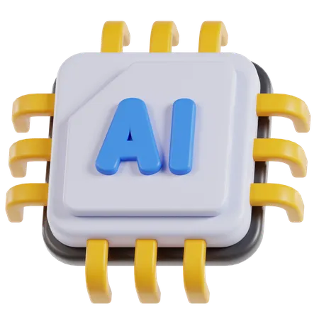 Smart Chip  3D Icon