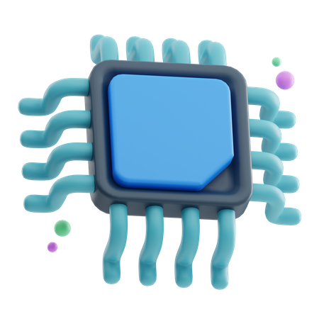 Smart Chip  3D Icon