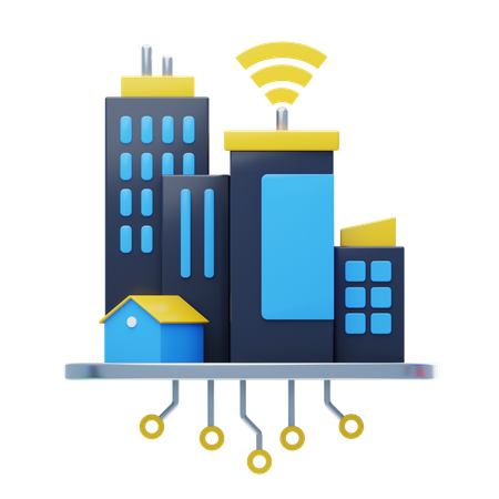 Smart Cities  3D Icon