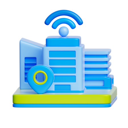 スマートシティ  3D Icon