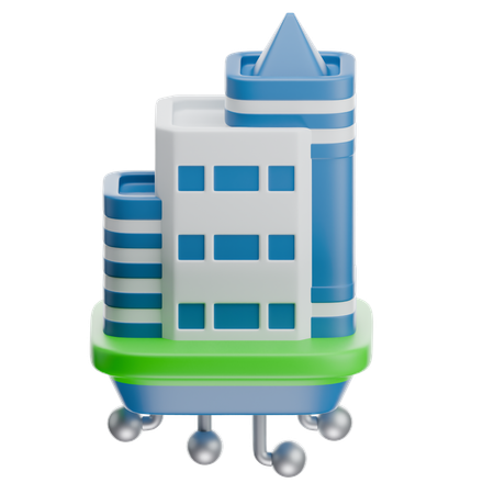 Smart City  3D Icon