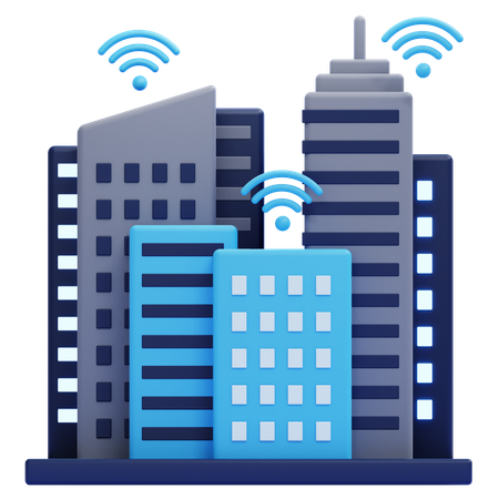 Smart City  3D Icon