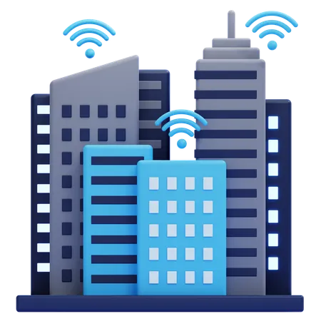 Smart City  3D Icon