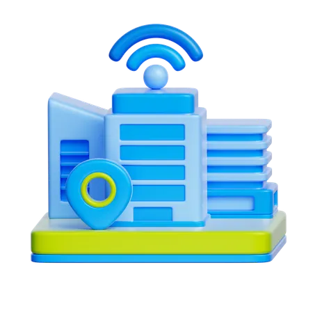 Smart City  3D Icon
