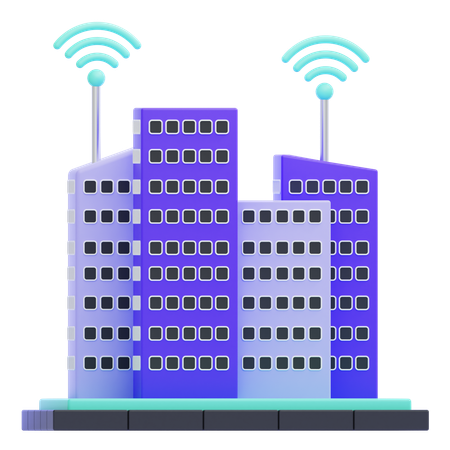 Smart City  3D Icon