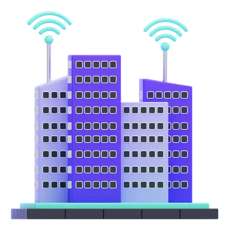 Smart City  3D Icon