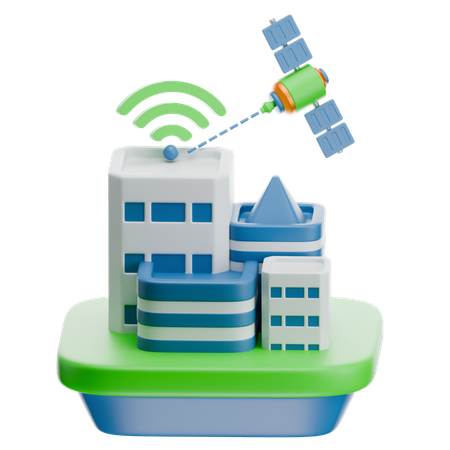 Smart City  3D Icon