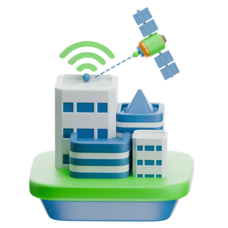 Smart City  3D Icon