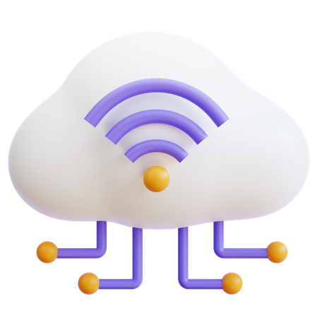 Smart Cloud  3D Icon
