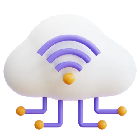 Smart Cloud  3D Icon