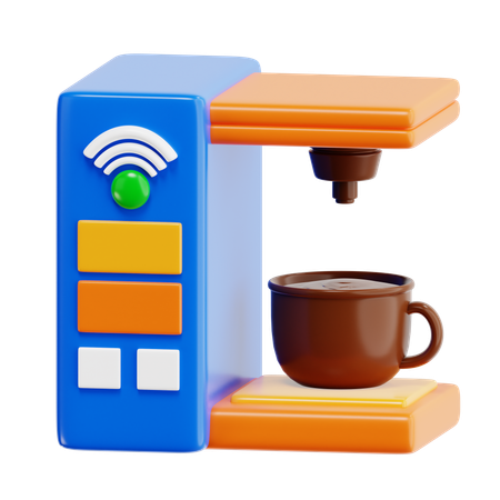 Smart Coffee Machine  3D Icon
