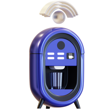 스마트 커피 머신  3D Icon