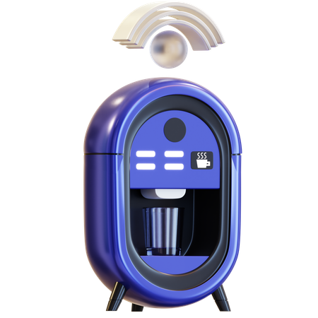 Smart Coffee Machine  3D Icon