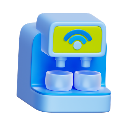 Smart Coffee Machine  3D Icon