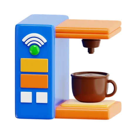 Smart Coffee Machine  3D Icon