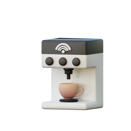 Smart Coffee Mixer 3D Illustration