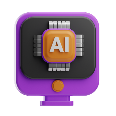 Smart Computer  3D Icon