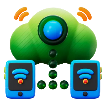 Smart Connection  3D Icon