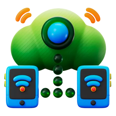 Smart Connection 3D Icon