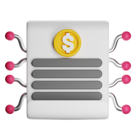 Smart Contract  3D Icon