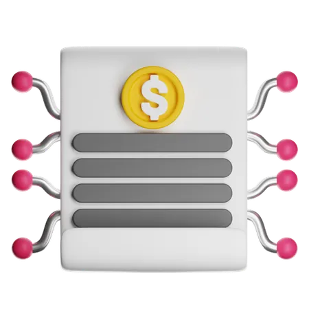 Smart Contract  3D Icon