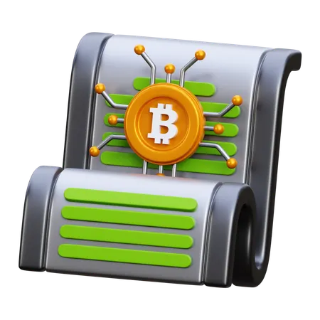Smart Contract  3D Icon
