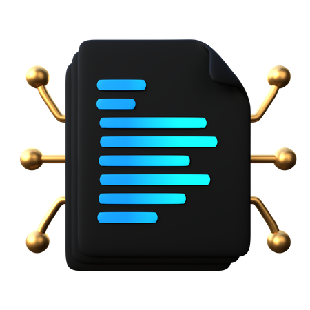 Smart Contract  3D Icon