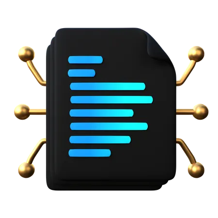 Smart Contract  3D Icon